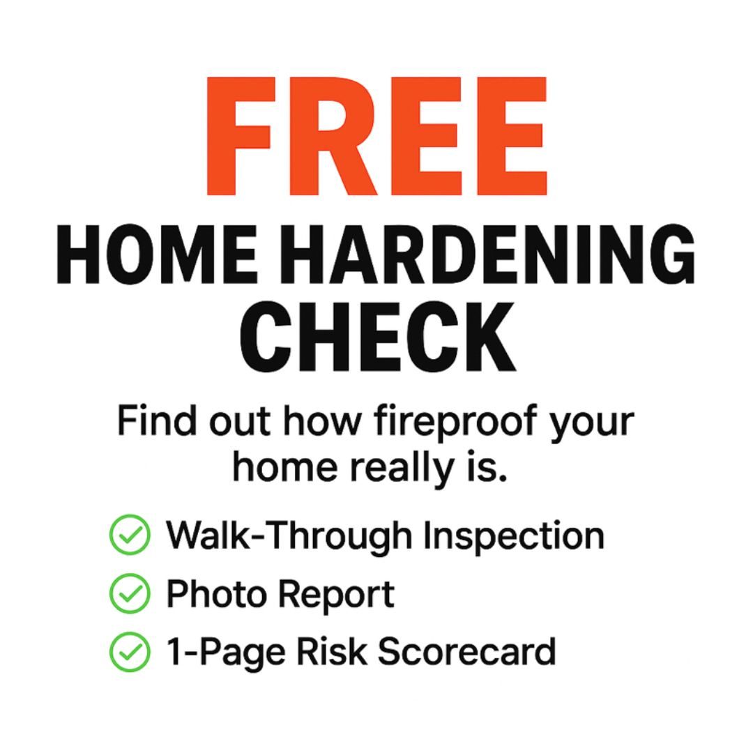 Home hardening check